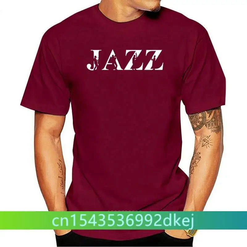 

Summer Clothing Jazz Newest Saxophone Funny T Shirt Tshirt Men Hip Hop Cotton Short Sleeve T-shirt Top