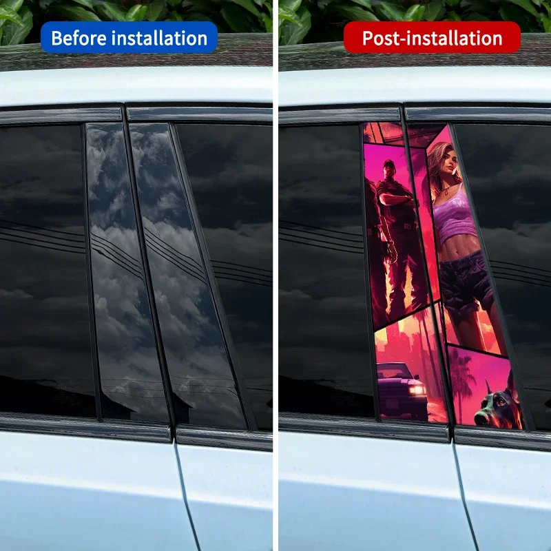 1 шт./2 шт. наклейки на автомобиль вице-город