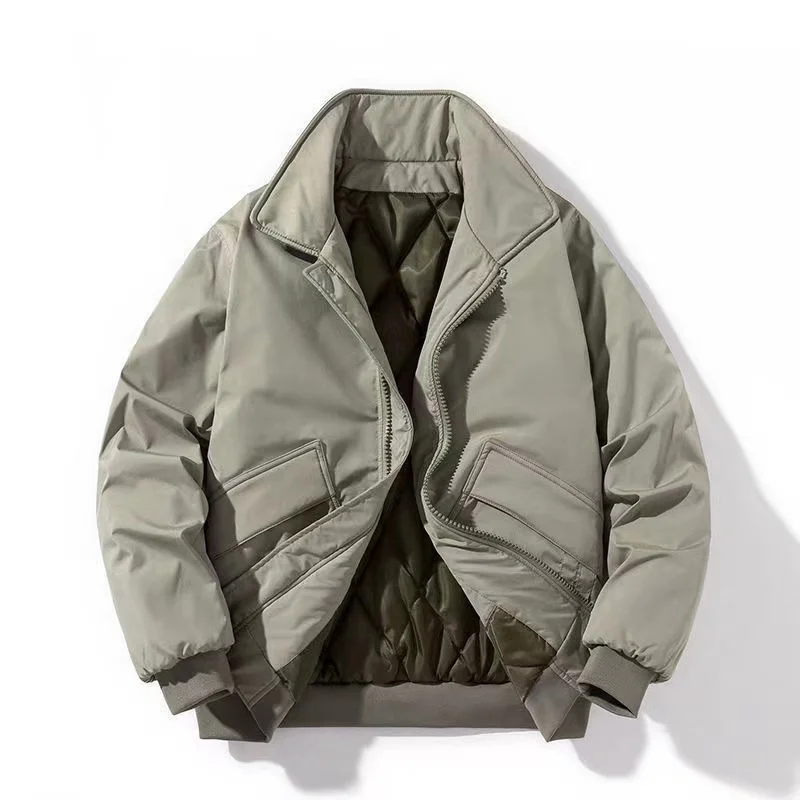 Men's Loose Jacket Winter - 20 Degrees Celsius Cold-proof Cotton Clothing New Style Fashion Lapel Coat Large Size Menswear