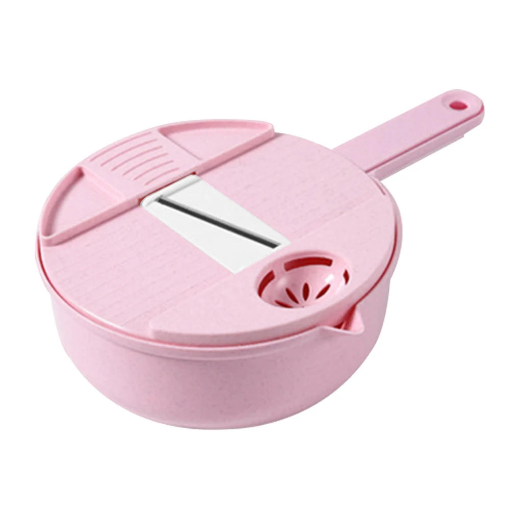 

12pcs Grater Set Hanging Slicer Stainless Steel Household Shredder Kit for Kitchen, Dusty Pink