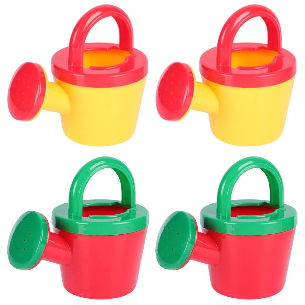 

4 Pcs Childs Watering Can Plastic Cans Garden Summer Bathing Toys Indoor Beach Children Pp Baby