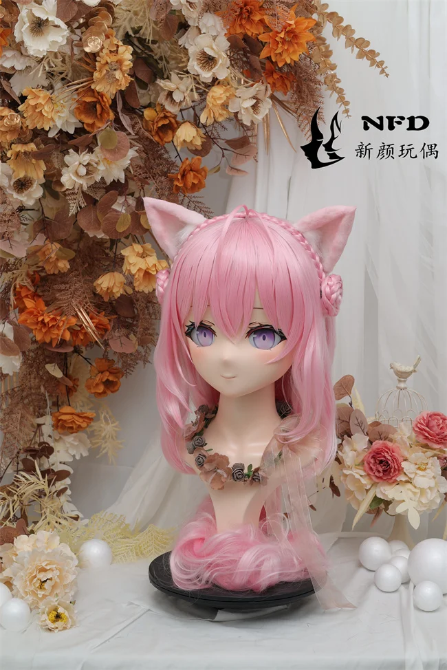 

(Hakui Koyori) Full head super sweet female resin crossdressing BJD Doll kig cosplay kigurumi mask
