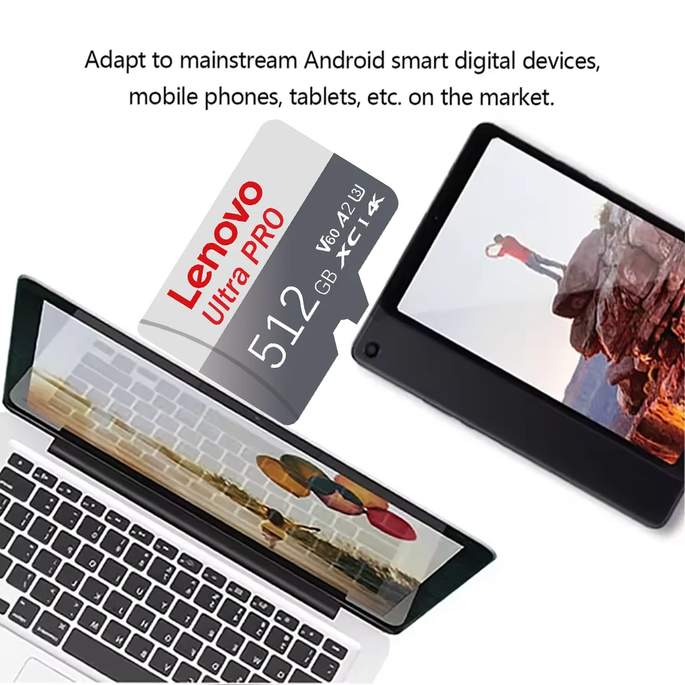 Карта памяти Lenovo 512 ГБ Extreme microSDXC UHS-I с адаптером - до 190 МБс, C10, U3, V30, 4K, 5K, A2, Micro SD Card SanDisk (art.: 3920dd15798dd) - 3920dd15798dd