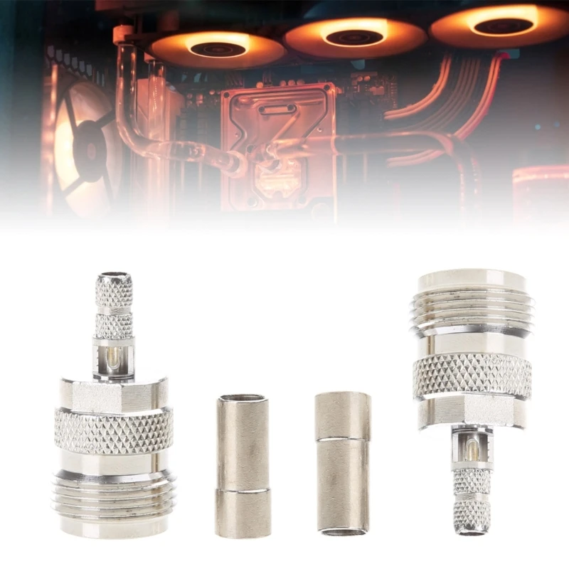 

5 шт., разъем обжимной кабель RG58 RG142 LMR195 RG400, RF-адаптер, коаксиальный разъем, замена адаптера