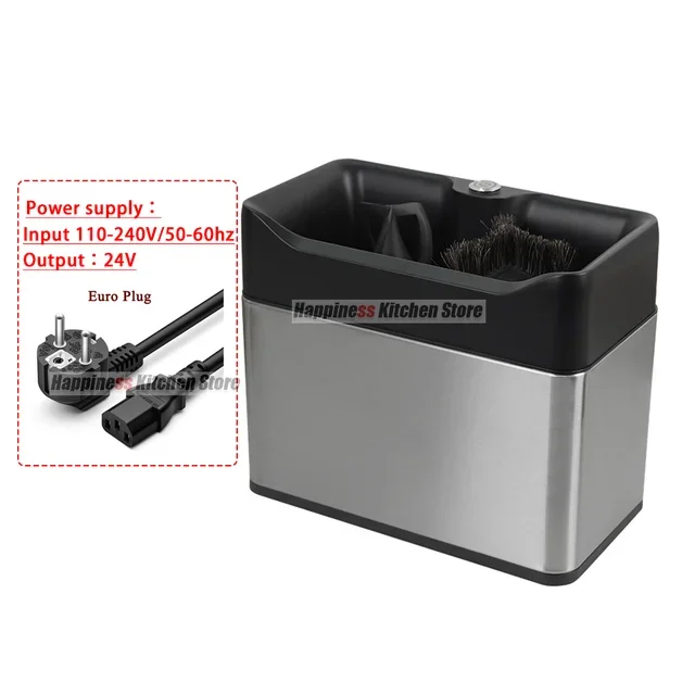 

Электрический очиститель портафильтра для кофе 58 мм, черный