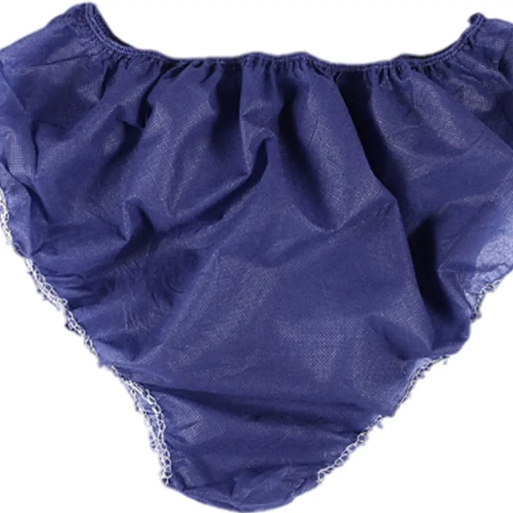 

50x Disposable Panties with Elastic Waistband Soft for SPA Travel Black