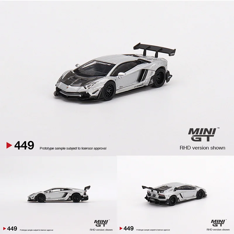 

MINI GT 1:64 LBWK Aventador LP700 Limited Edition Matt Silver Alloy Diorama Car Model Collection Miniature Carros 449 In Stock