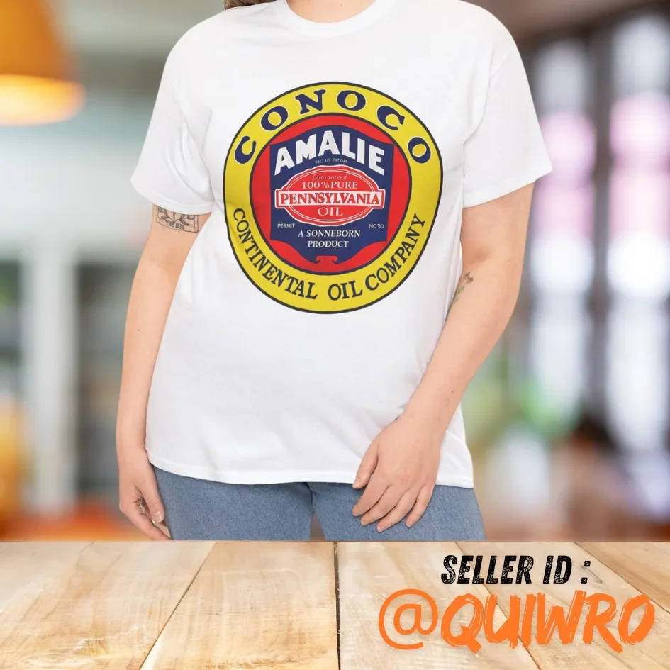 Винтажная Ретро футболка GasStation Conoco для моторных масляных автомобилей и гаража