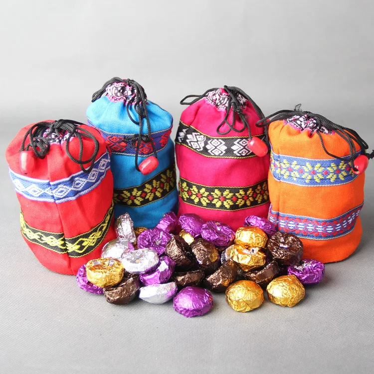 Акция! 160 г 4 различных аромата Китайский Юньнань чай пуэр чайный пакетик подарок