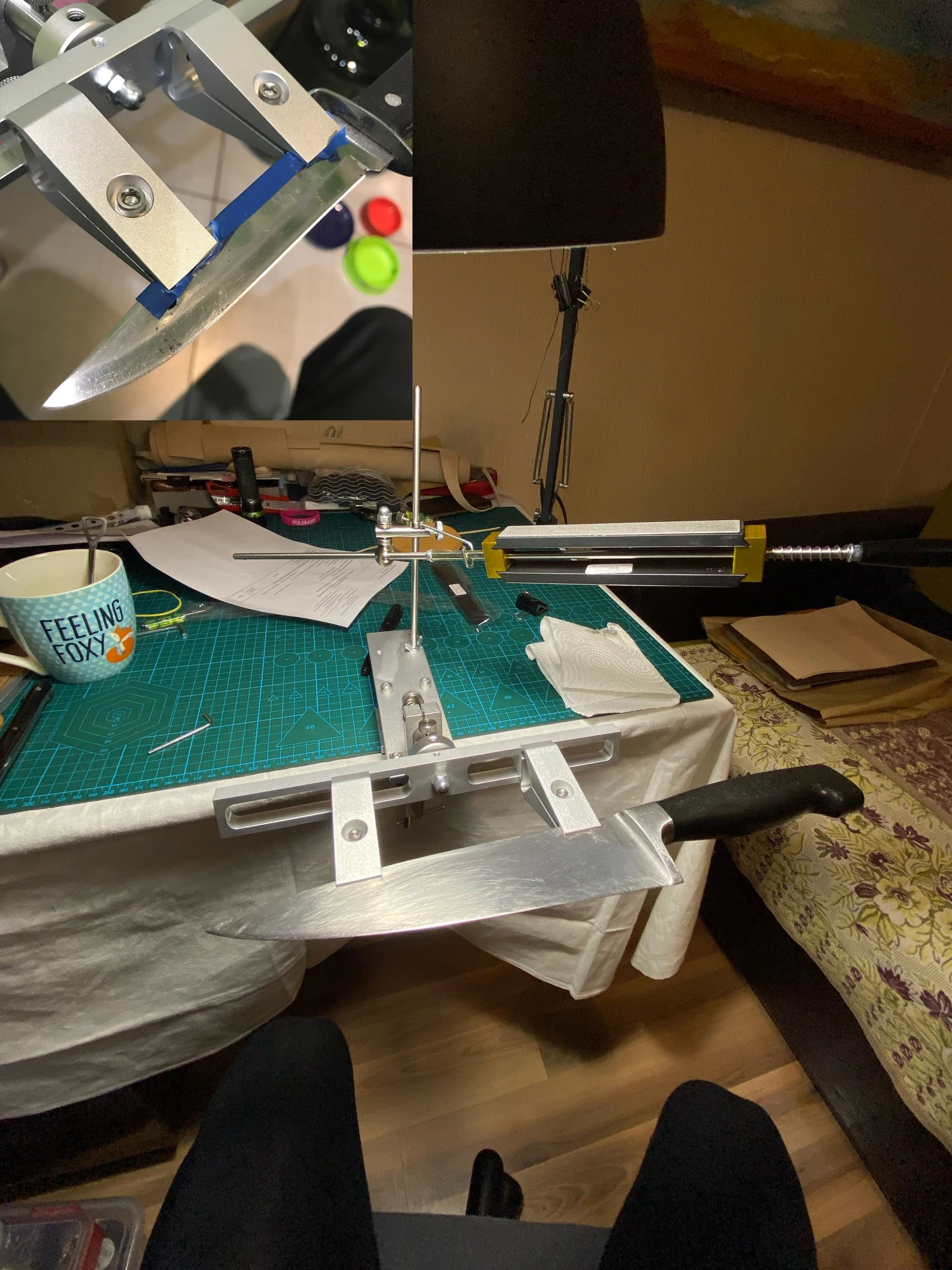 

Профессиональная точилка для ножей с алмазным точильным камнем-Sytools K6