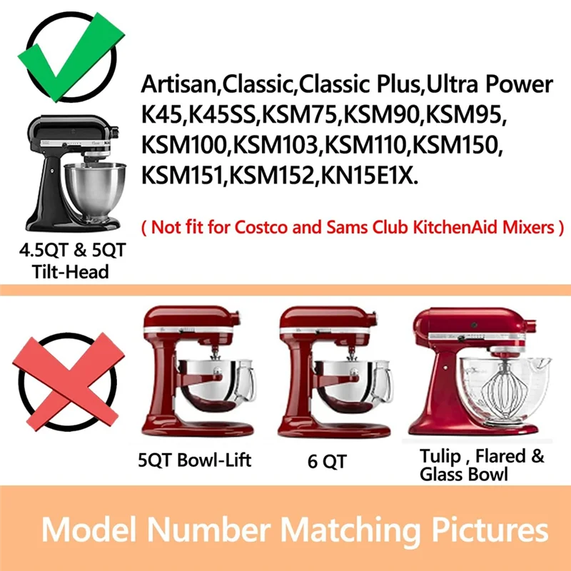 Для миксера Kitchenaid для 4 5-5 Qt. Миксеры с наклонной головкой K45B/K5THCB/K5THBS аксессуаров