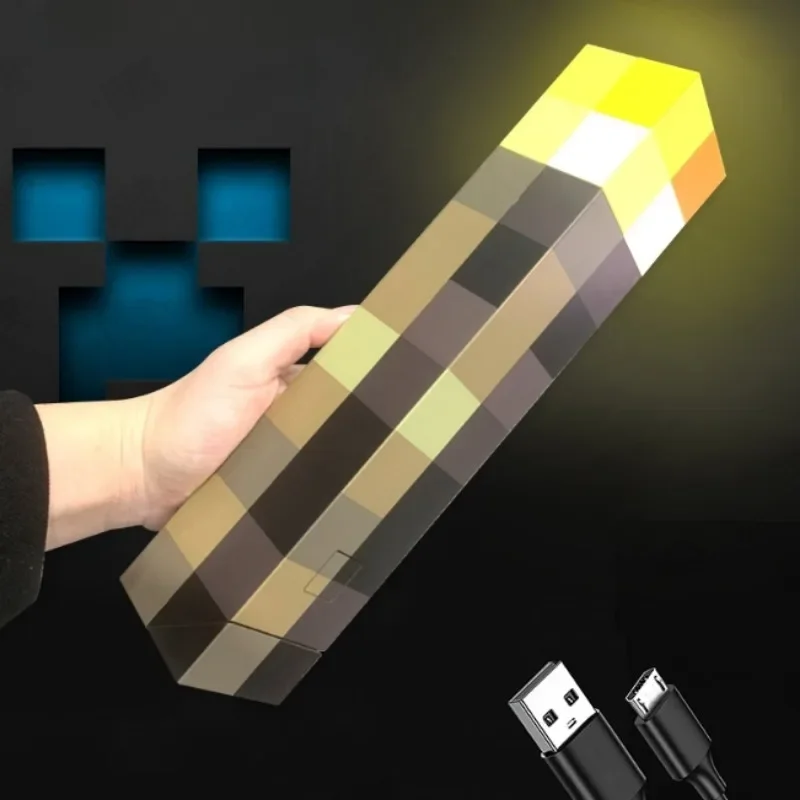 Фонарик с коричневым камнем декоративная лампа для спальни USB-зарядка пряжкой 11