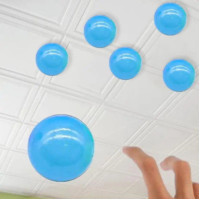 Светящийся в темноте липкий мяч липкие потолочные шарики игрушка резиновый