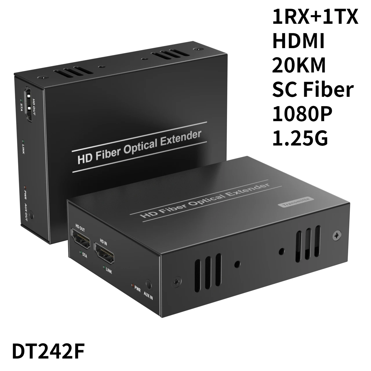 

20Km HDMI волоконно-оптический 1080P видео передатчик, приемник Loop Over SC HD Волоконно-Удлинительный кабель для PS4 PS5 DVD PC To TV Monitor
