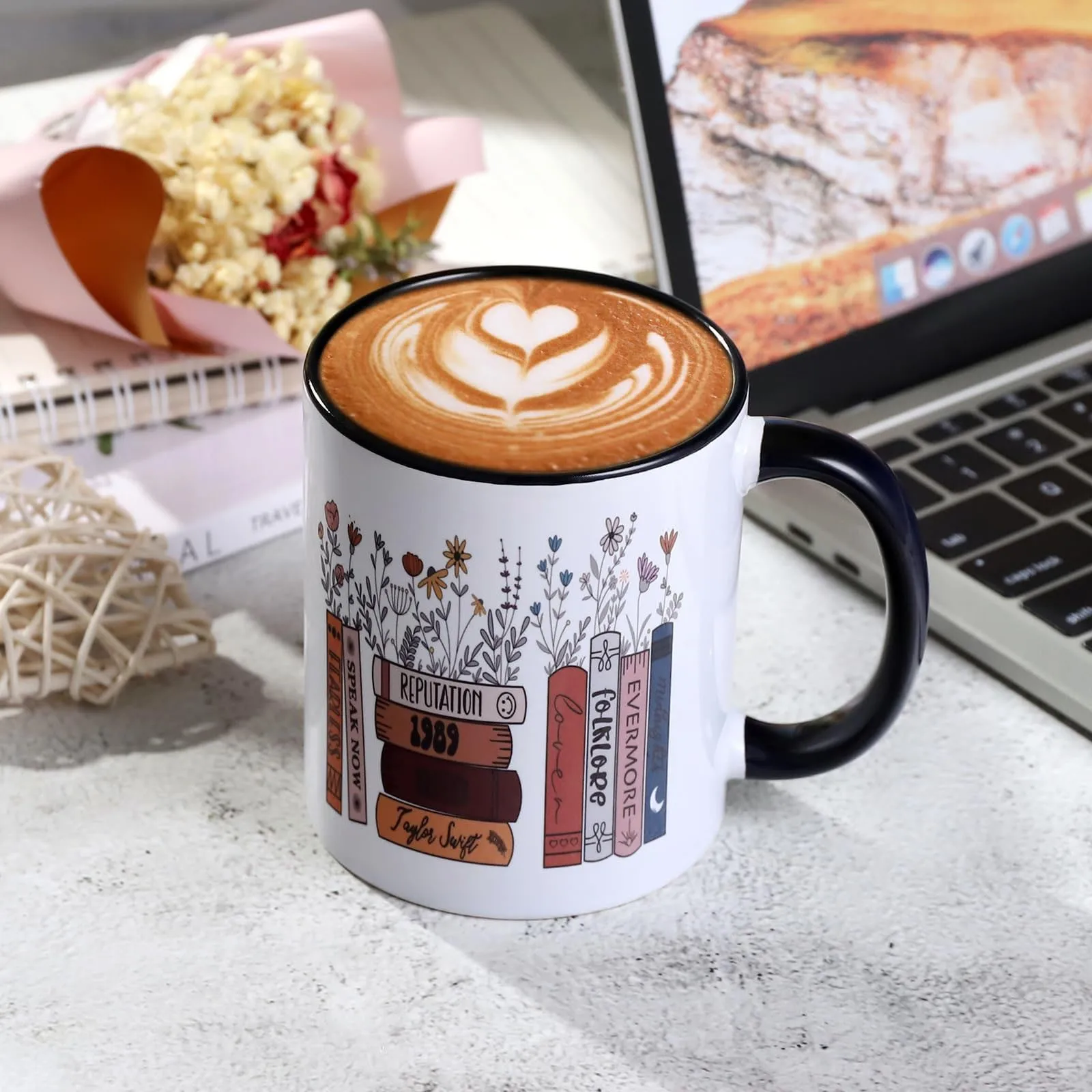 

Coffee Mug Cup Gift For Women Funny Cute Albums Girl Fans Merchandise Novelty Coffee Mug Cow Kitchen Cups