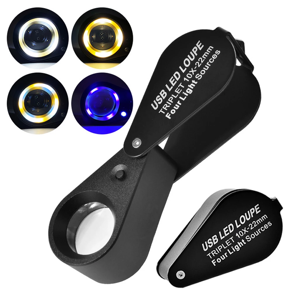 

xiyear Лупа 10x 20x 30x с подсветкой