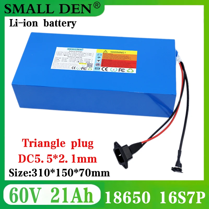 

60V 20Ah 21Ah Ebike Battery Pack 67.2V 20AH 21Ah Electric Bicycle Escooter 18650 Battery 350W 500W 750W 1000W 1500W 1800W 2000W