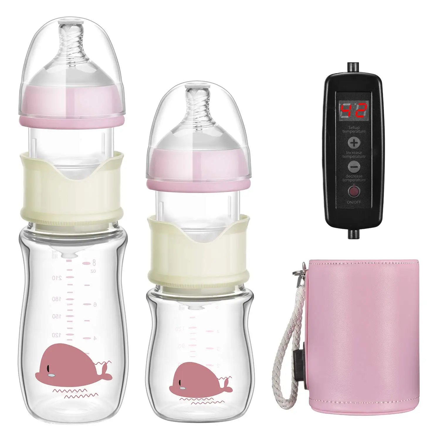 

Simple and Fall-resistant Baby Fast Flushing Bottle Constant Temperature Bottle Wide-caliber Baby Insulated Bottle