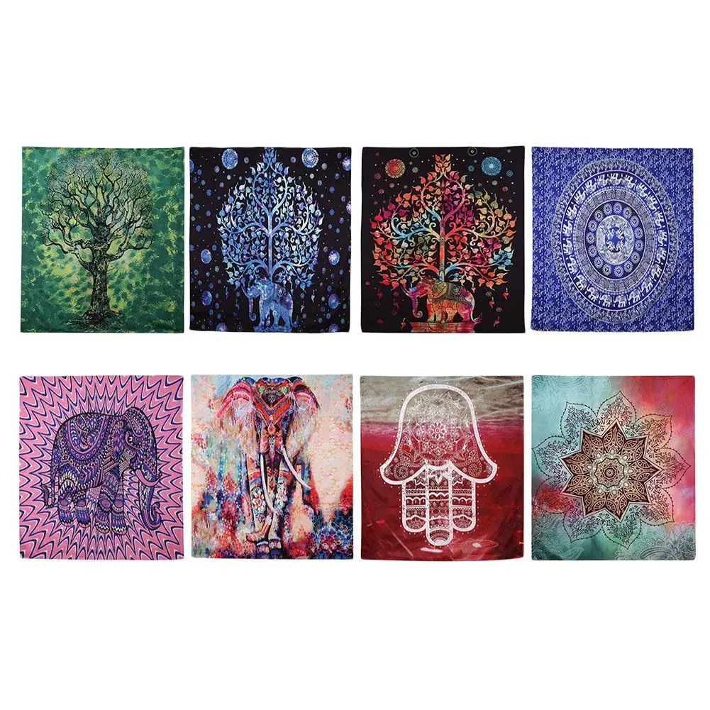 

Mandala Tapestry Wall Hanging Boho Beach Mat Blanket Home Bedroom Art Carpet for Scarf Shawl Sunscreen and Other Functions