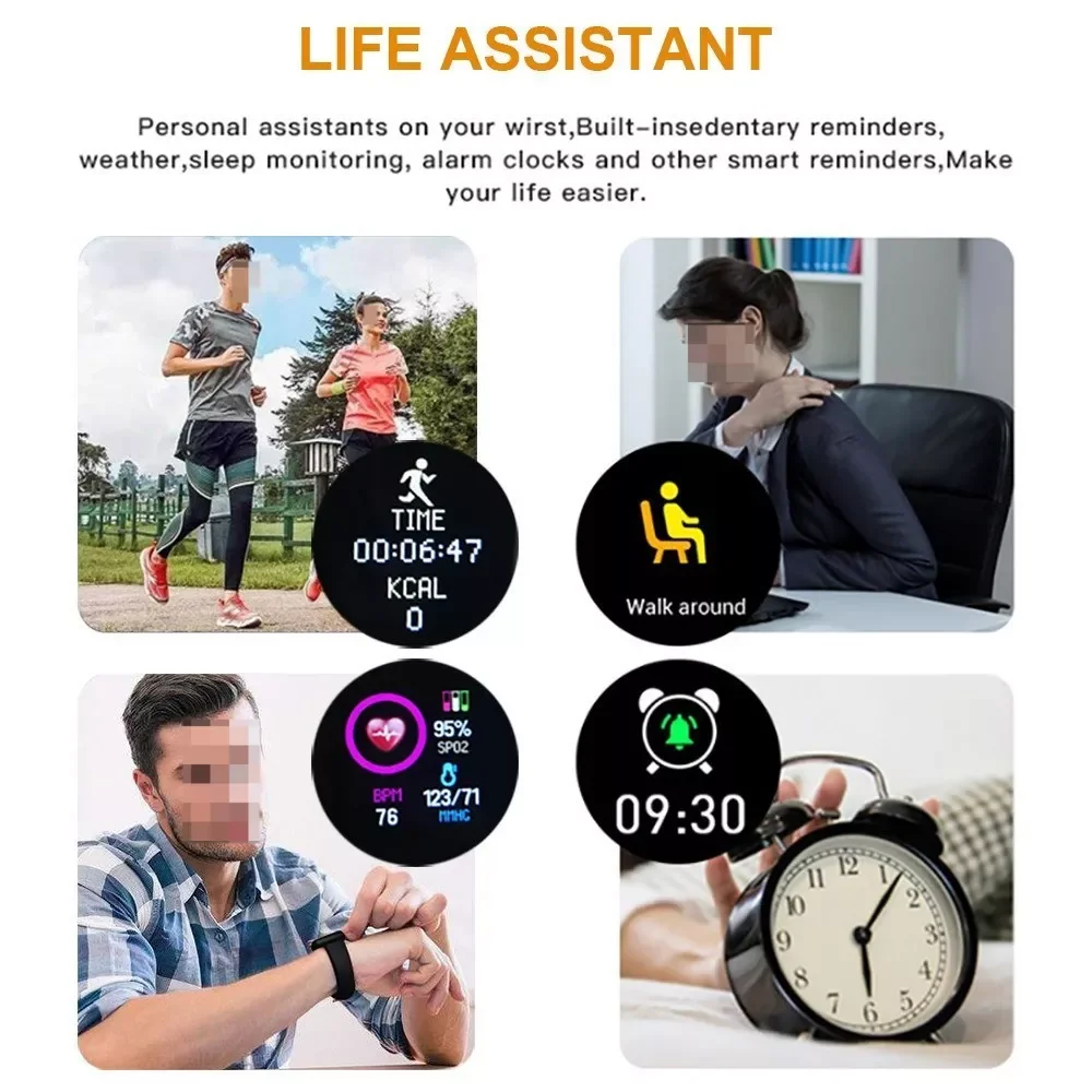 Smart Watch Woman Connected Man Men Men's Fitness Bracelet D20 Smartwatch Digital Wearable Devices Smart Electronics