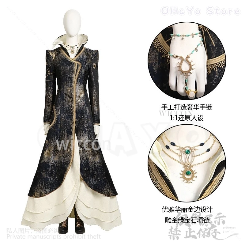 Wicked аниме фильм косплей Мадам Моррибл костюм изысканная вышивка королева платье