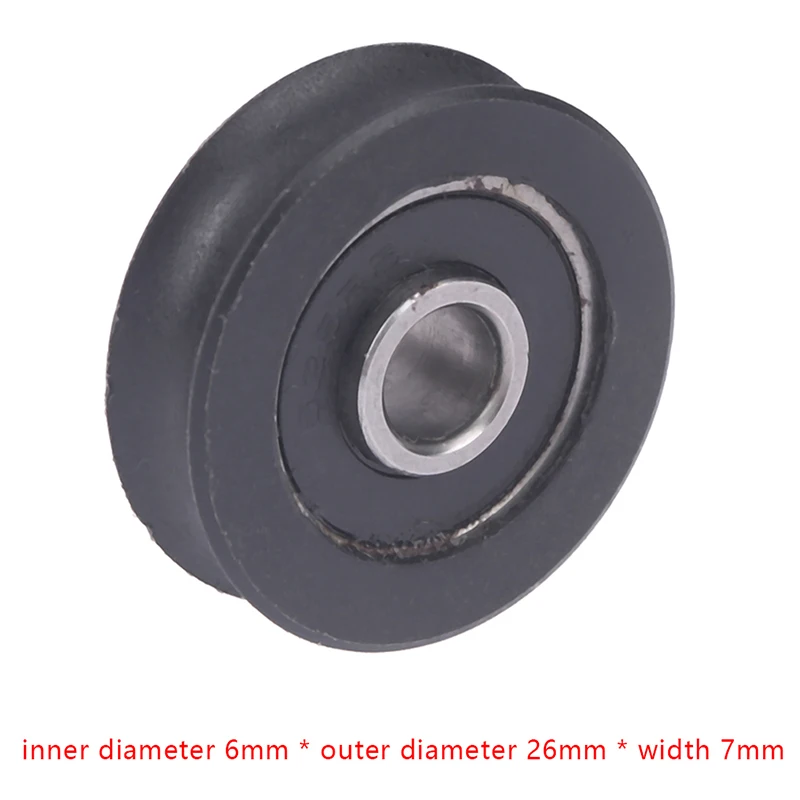 

6*26*7mm 626RS Non-standard Bearing Nylon Roller Bearing Pulley Package POM Construction Machinery Door / Window Drawer Wheel