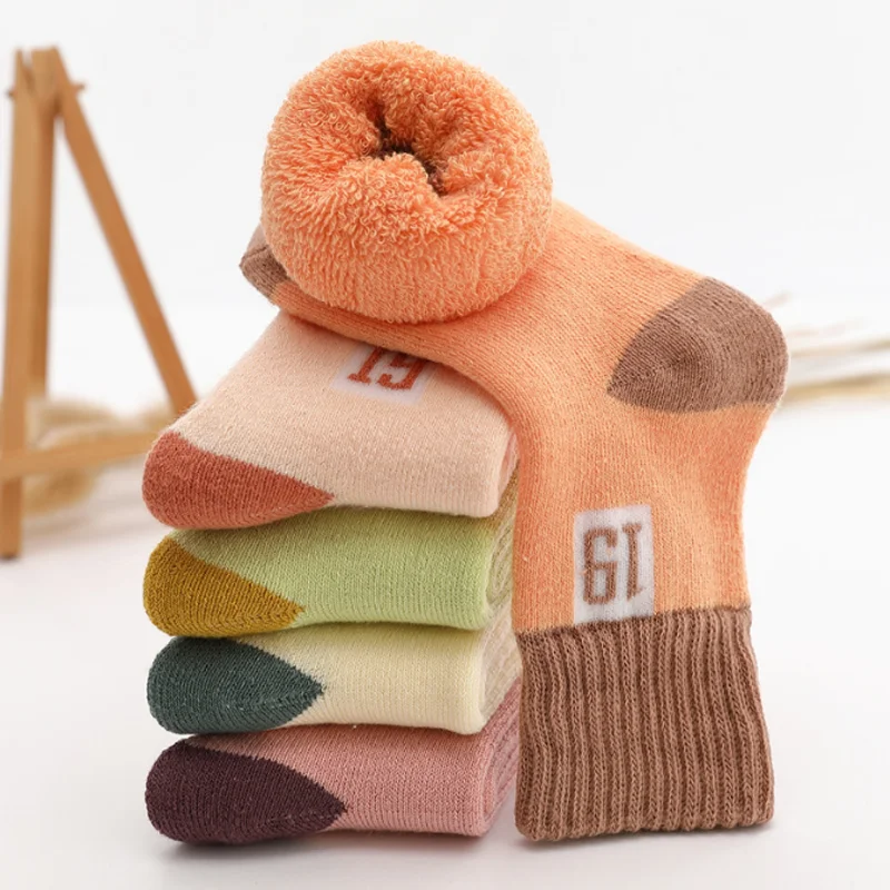 

New Boys' and Girls' Thick Socks Winter Warm Children's Socks