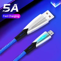 micro usb cables 5a fast charging type c data cable mobile phone cable usb c wire for iphone 13 12 xiaomi phone usb micro cables
