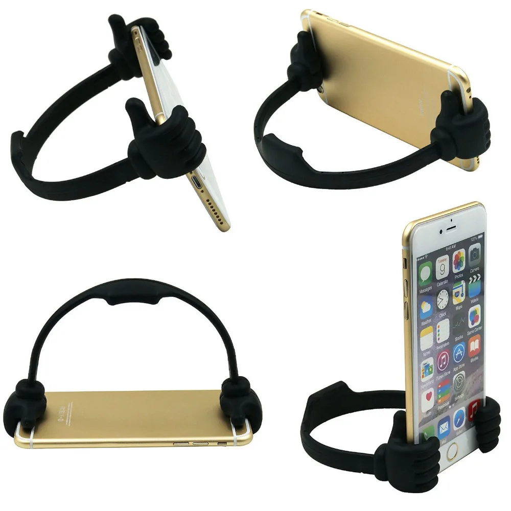 besegad flexible thumb designed tablet desk table car mobile phone smartphone holder stand display mount for iphone 8 x 7 6 6s free global shipping