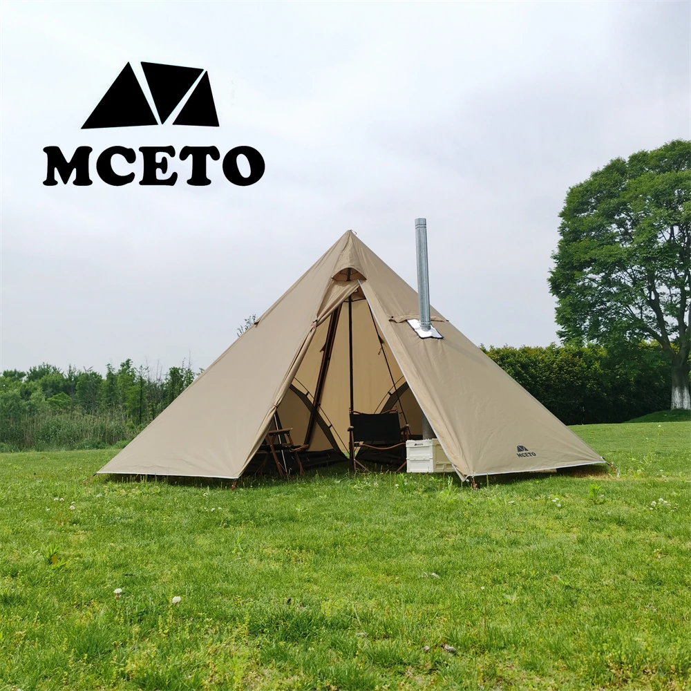 

MCETO Lightweight Tipi Hot Tents with Stove Jack TX500 Hunting Backpacking Camping Hiking