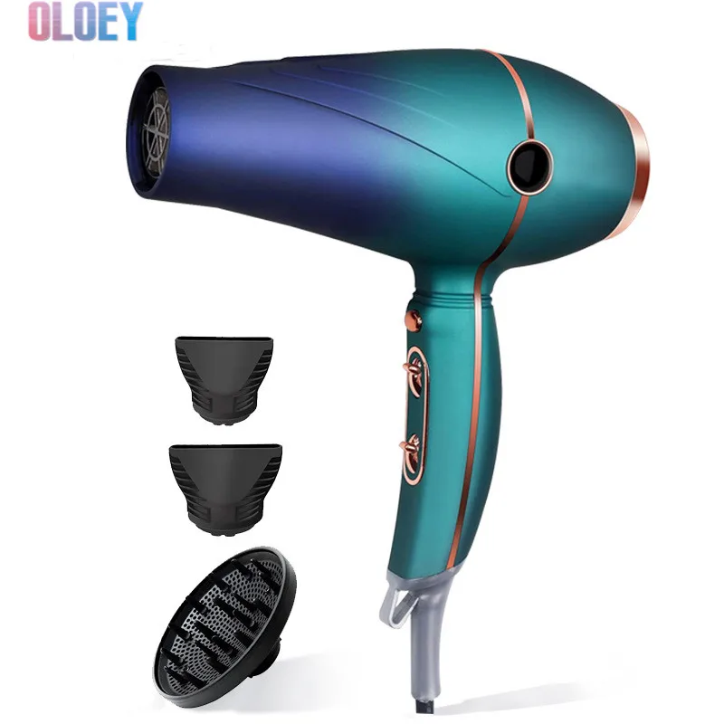 Leafless Hair Dryer Professional Salon Grade Premium Negative Ionic 220V Home Dryer Powerful Hot Cold Wind Fashion New Hairdryer