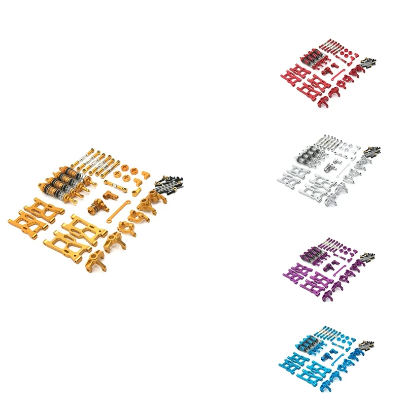 

Front and Rear Shock Absorbers C-Shaped Seat RC Car Upgrade Set for WLtoys 1/14 144001 144002 1/12 124017 124019