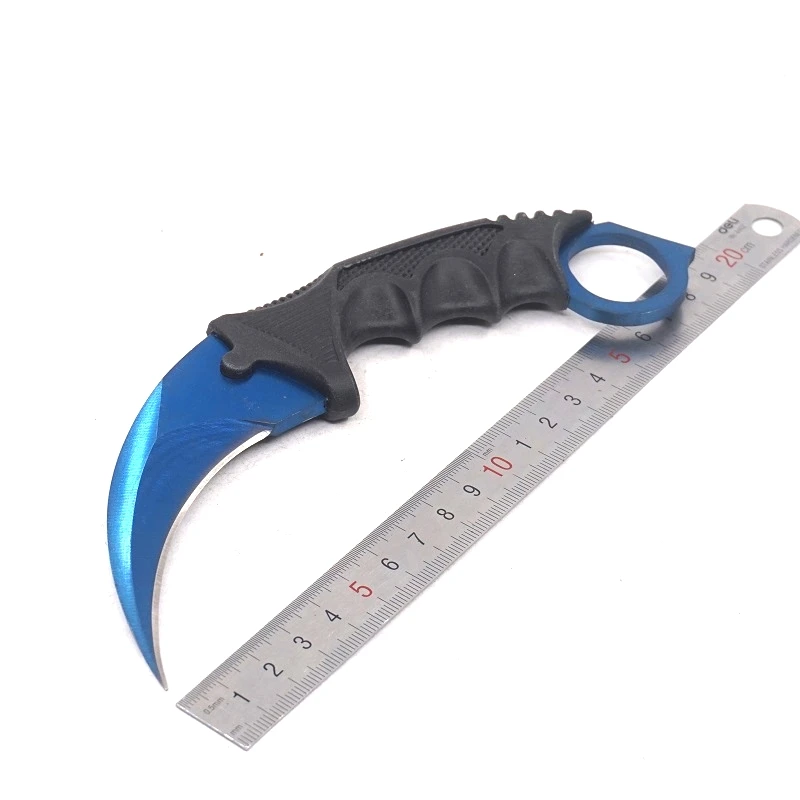 

Fixed Blade Knives Counter-Strike Claw Karambit Knife Stainless Steel Survival Pocket Knife Cs Go Camping Outdoor EDC Tools