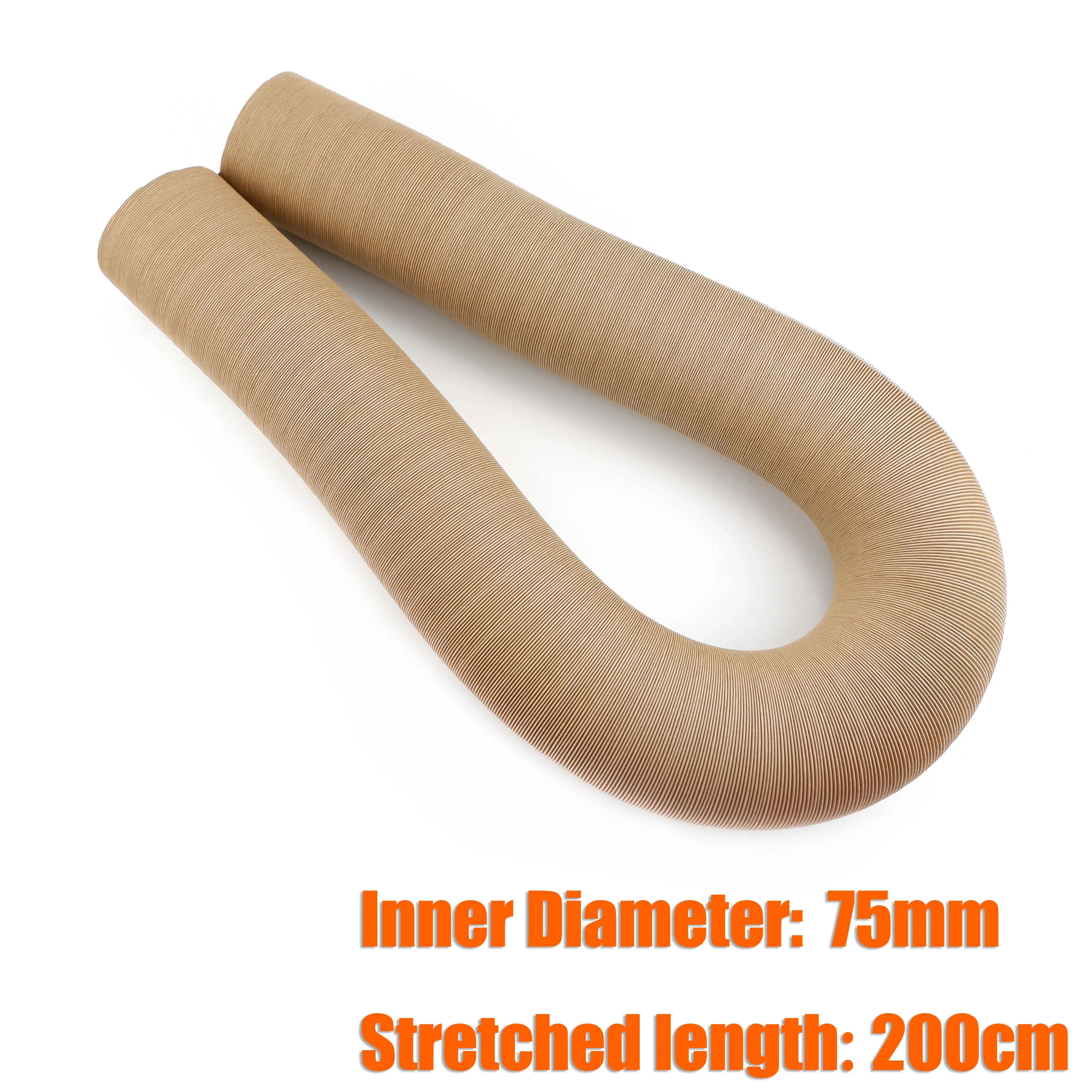 

Внутренний диаметр 75 мм, 100/200 см, растянутая длина, воздуховод, шланг, коричневый для дизельного обогревателя, автомобиля, грузовика, каравана