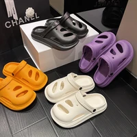 summer slippers men women indoor eva cool soft bottom sandals trend unisex slides light weight beach shoes slippers home