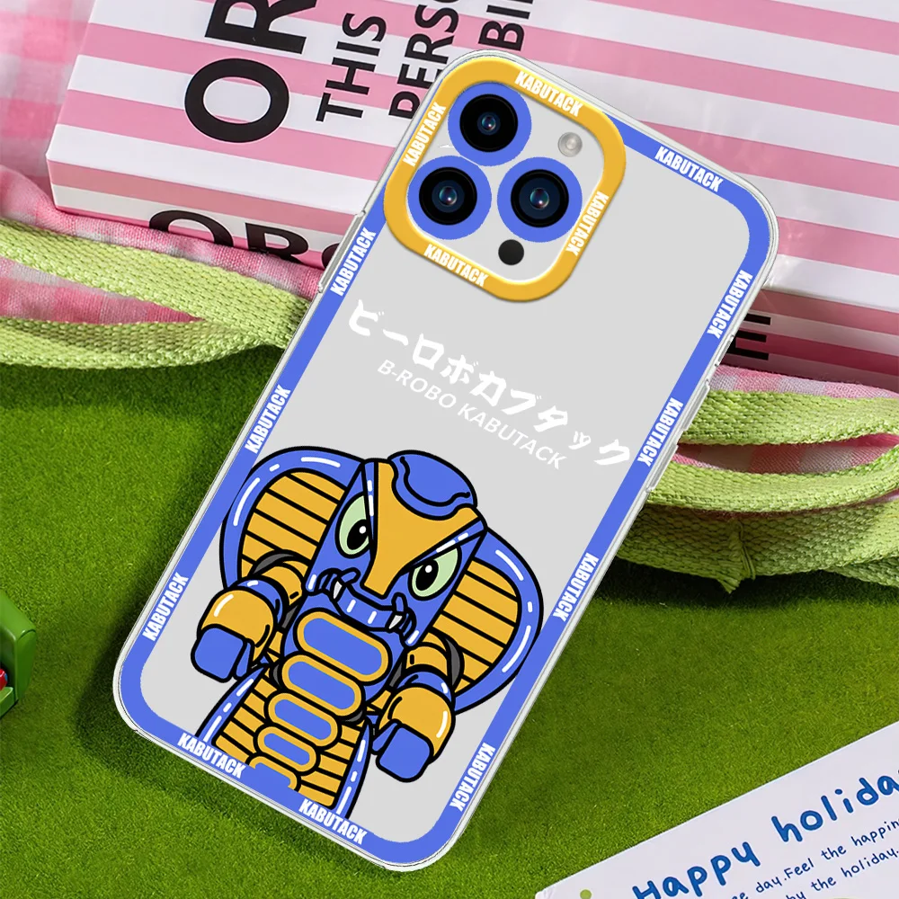Bilibili B-Robo Kabutack For iphone 11 12 13 14 15 16 Mini Plus Pro Max Transparent Shell
