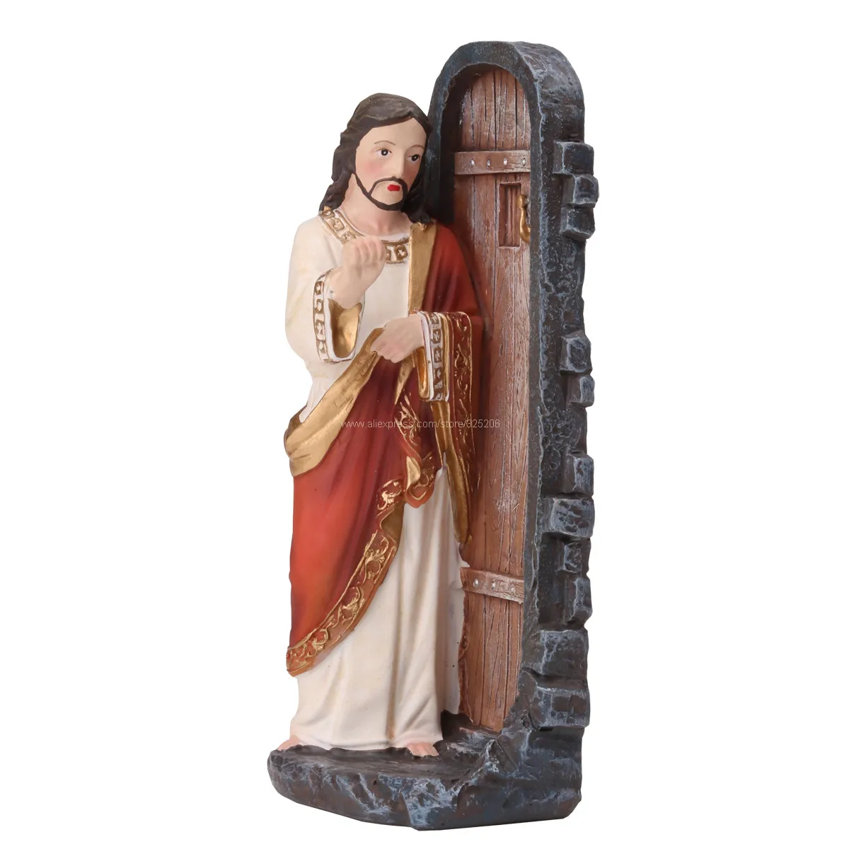 

Jesus Knocking at The Door Statue Figure Sculpture Religious Catholic Decoration 13cm 5inch NEW