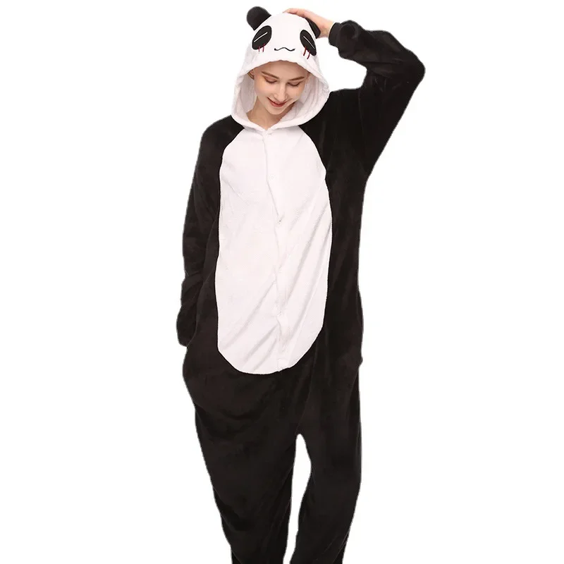 Аниме для взрослых панда косплей костюмы на Хэллоуин черные комбинезоны