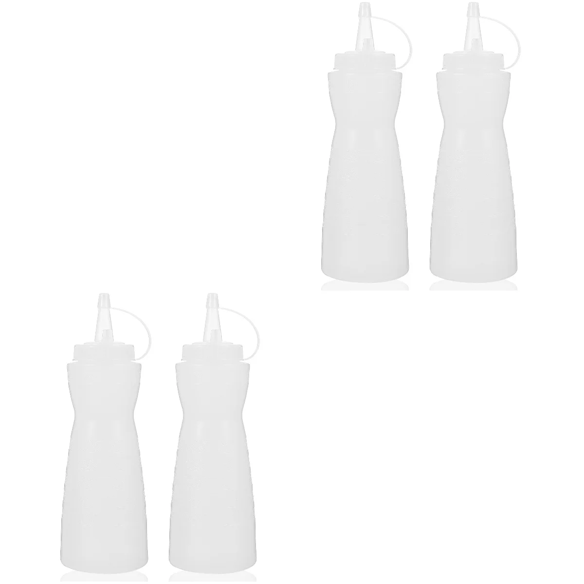 

4 Pcs Sauce Dispenser Ketchup Holder Sauce Extruded Bottle Bottles Empty Bottles