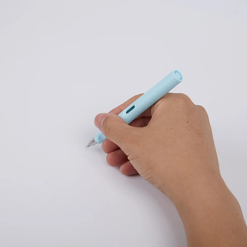 

1PC Dark Grey Fountain Pen Clip Plastic Ink Pens Stationery School Office Supplies