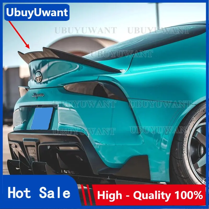 

V Style Real Carbon Fiber Rear Trunk Spoiler Tail Boot Racing Trunk Wing Car Styling For Toyota Supra A90 MK5 2019 2020 2021