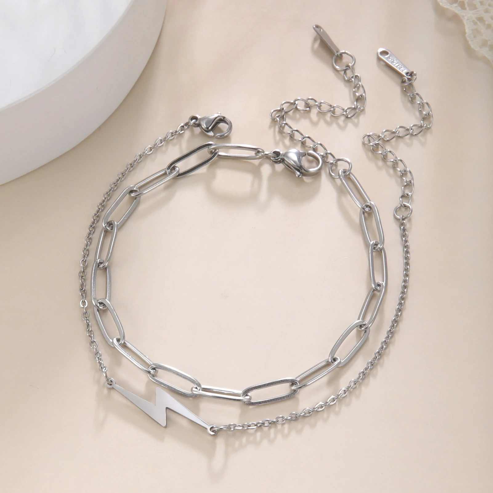 Kkjoy модные браслеты из нержавеющей стали золотого цвета с молнией для женщин