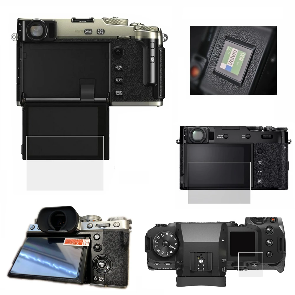 Самоклеящаяся пленка из закаленного стекла для Fujifilm Fuji XH2 защитное покрытие ЖК-экрана X-H2S X-pro3 XPRO3 X100V XT4 XT5 Camera