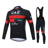 2021 uae team long sleeve cycling jerseys set spring mtb bicycle clothes ropa maillot ciclismo racing bike wear cycling clothing