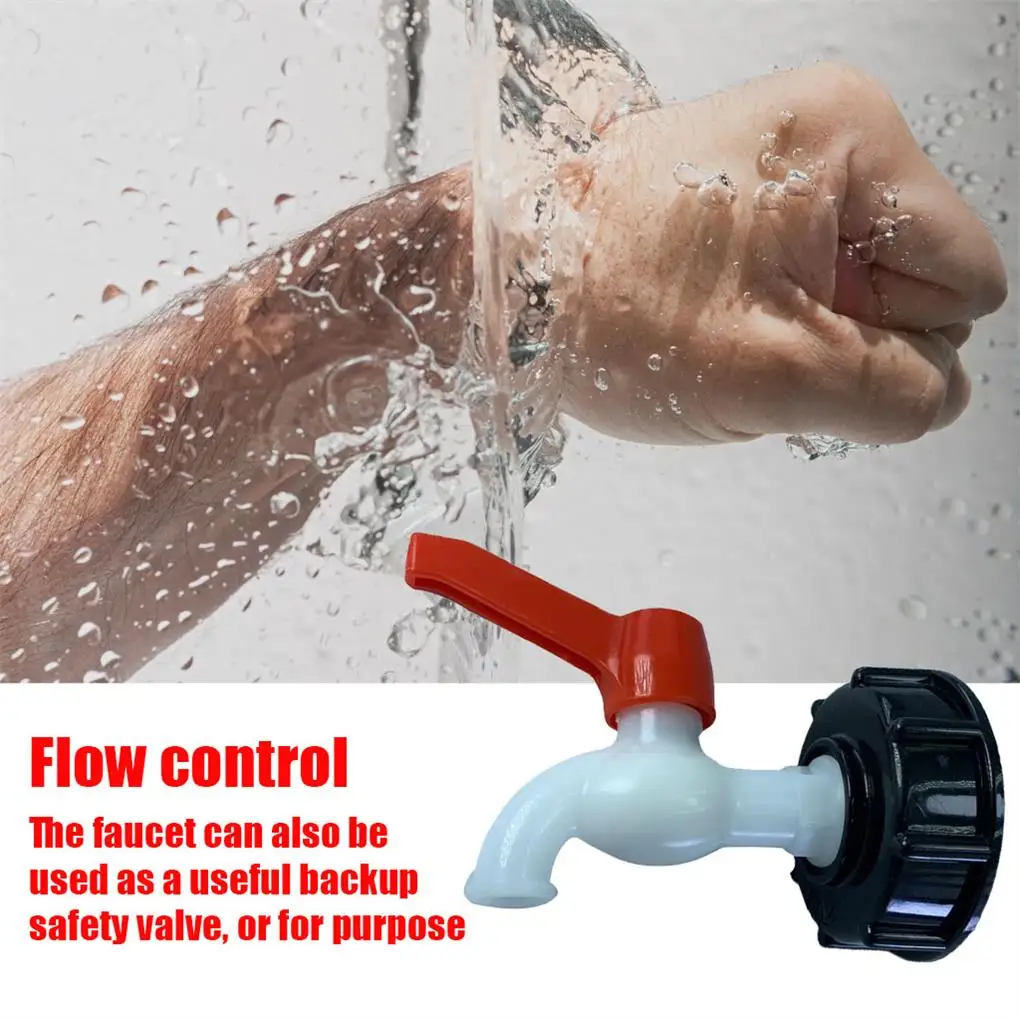 

19mm Faucet Valve Adapter IBC Container 60mm Inlet PVC Fittings Reservoir Garden Hose Threaded Connector with