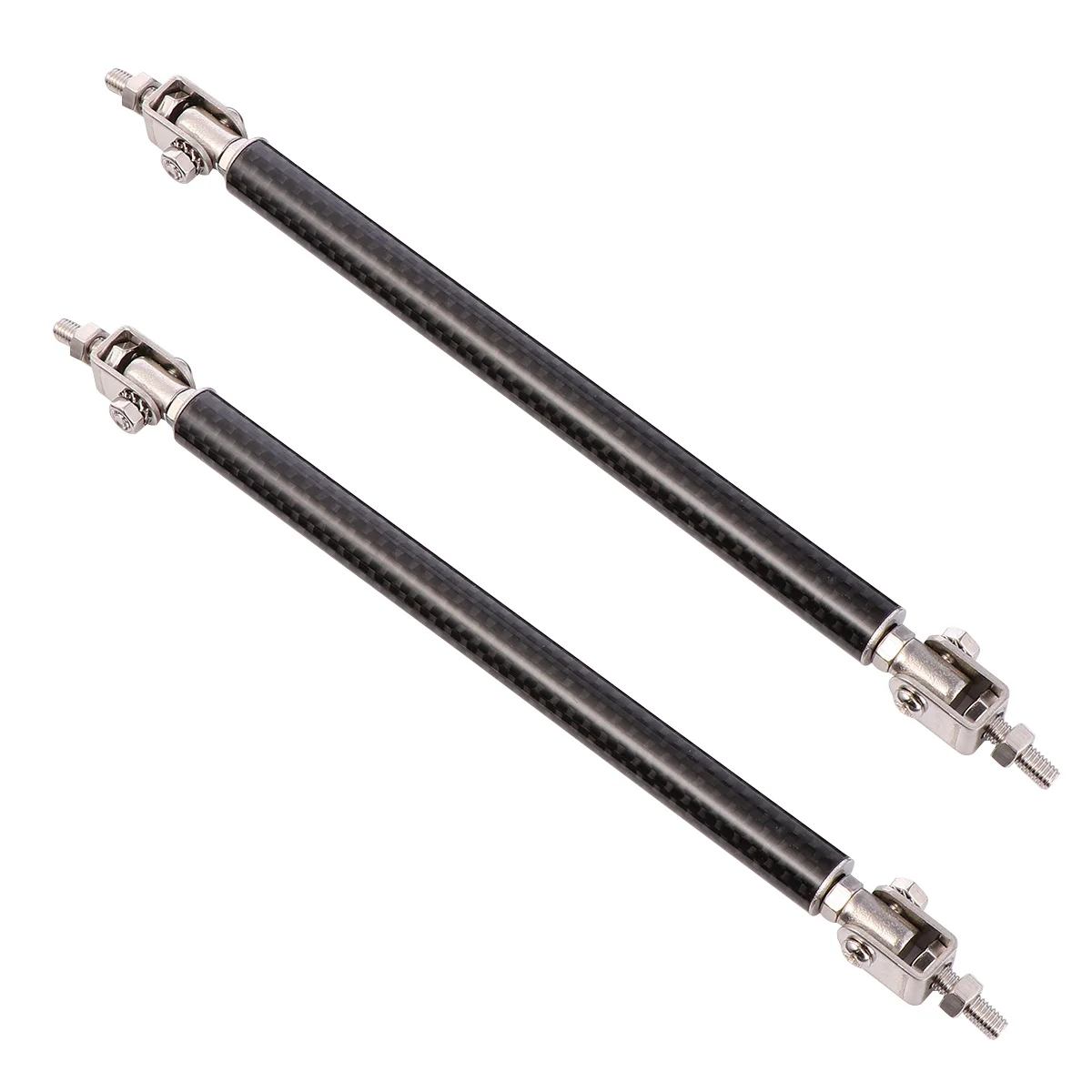 

2PCS Car Modification Rod Decorative Delicate Useful Practical Chic Carbon Rod for Car