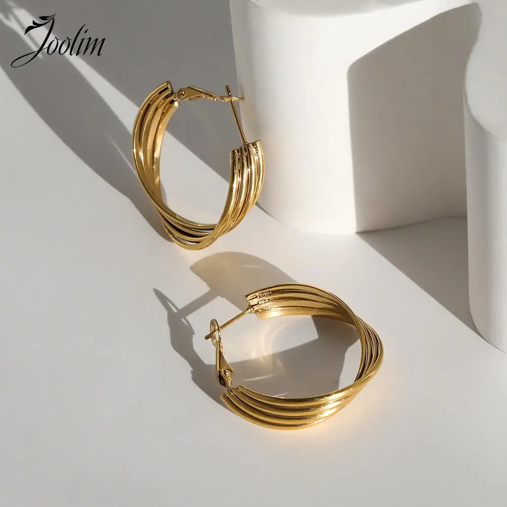 Joolim высококачественные поливинилхлоридные модные крупные серьги ювелирные