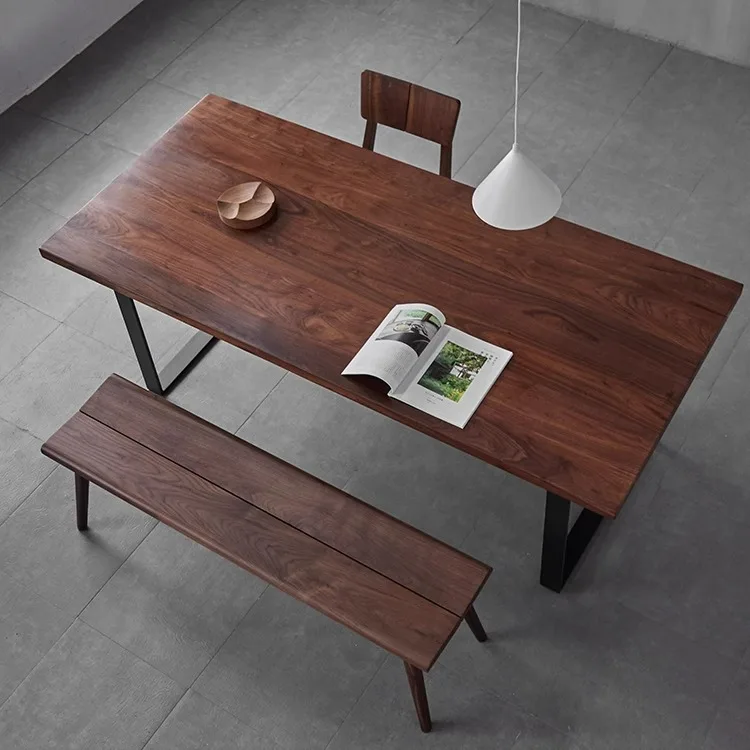 Черный орех журнальная столешница класса FAS простая бытовая барная доска из