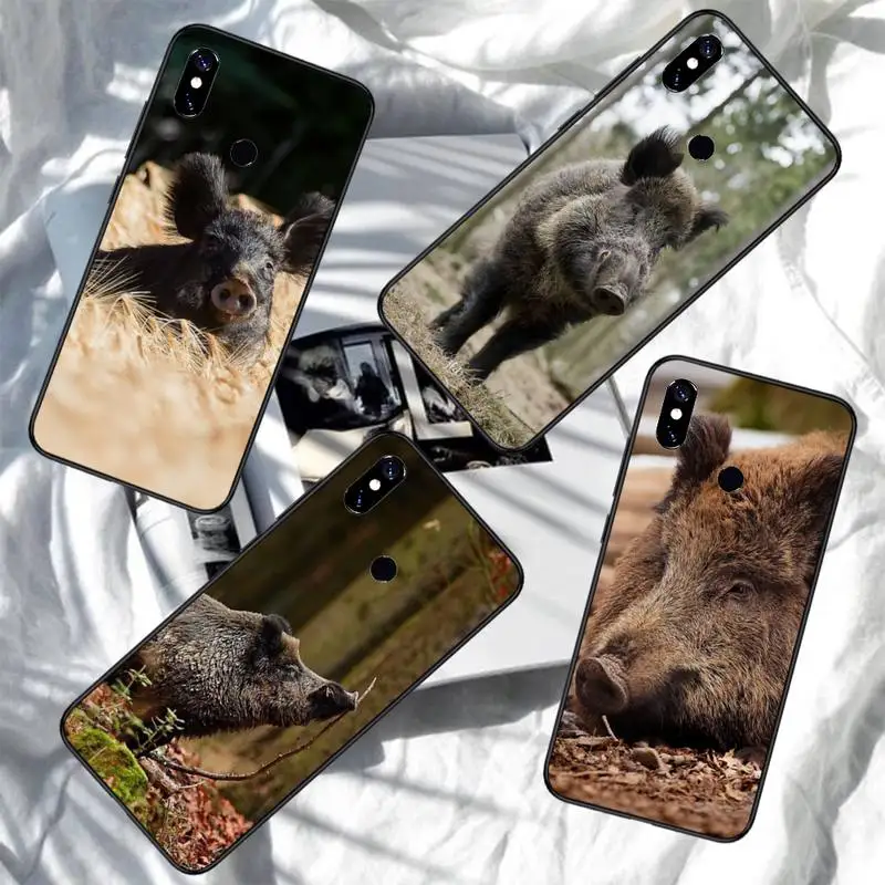 

wild boar Ferocious animal Phone Case For Xiaomi Redmi note 7 8 9 11 i t s 10 A poco f3 x3 pro lite funda shell coque cover