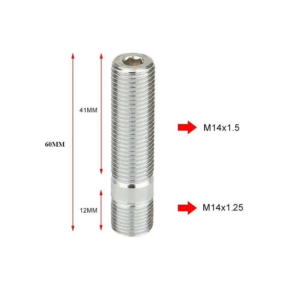 

M12x1,25, M12x1,5, M14x1,25, M14x1,5, удлиненные колесные шпильки, конверсионные болты с высокими проушинами, комплект адаптеров для винтов, 1 шт